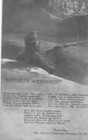 1915 Postkarte Kriegers Weihnacht von Franz Löser IR 59 Variante